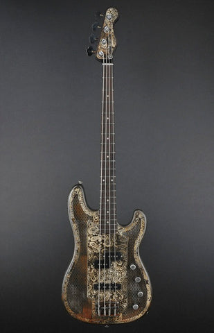 12150 Rust on Cream Paisley SteelCaster Bass