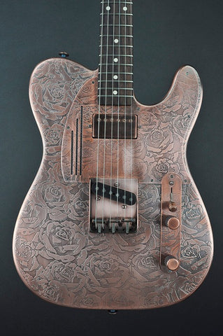 12031 Antique Copper Roses SteelCaster
