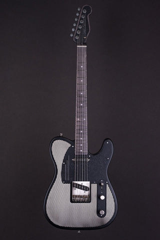 16071 Antique Silver Black Paisley Holey Steelcaster