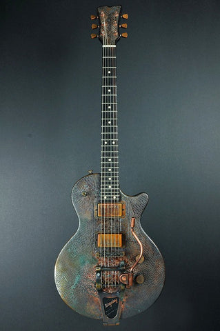 08175 Antique Copper Snakeskin SteelDeville with B7 Bigsby