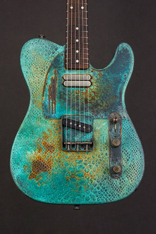 17013 Titanic Green Snakeskin SteelCaster
