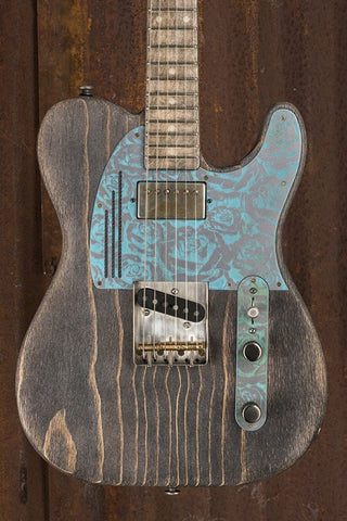 17123 Steel on Ocean Blue Roses SteelGuardCaster