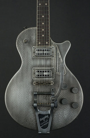 15130 Antique Silver Snakeskin SteelDeville with B7 Bigsby