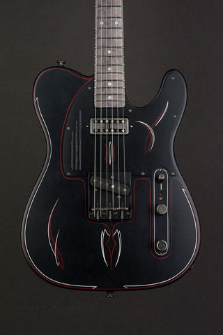 16119 Satin Black Pinstripe Steelcaster