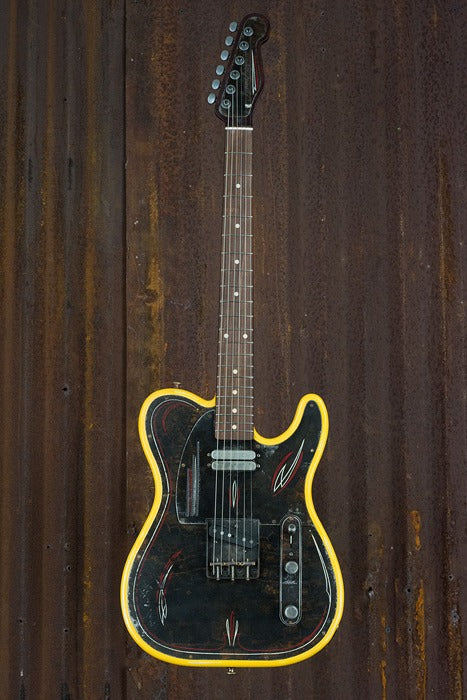 18002 Rust O Matic Pinstripe on TV Color SteelTopCaster