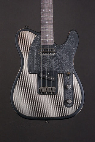 16112 Black Engraved Snakeskin Pickguard