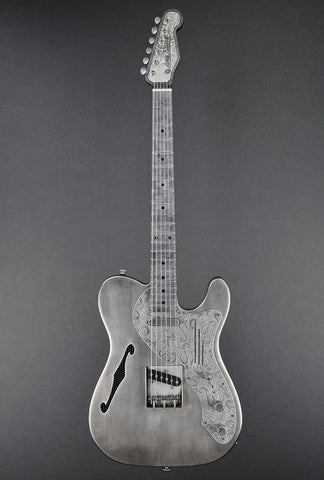 12104 Antique Silver Paisley Pickguard Deluxe SteelCaster