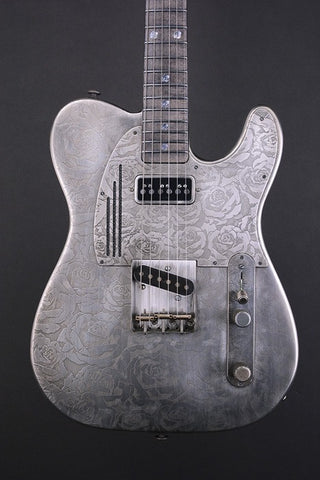 15066 Antique Silver Roses SteelCaster