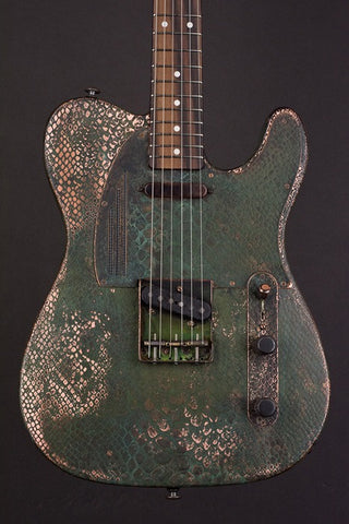 16013 Titanic Green Snakeskin SteelCaster