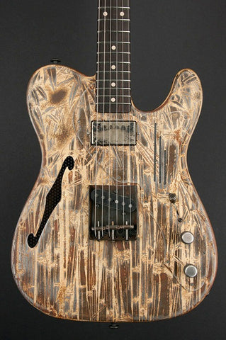 11128 Rust on Cream Bamboo Deluxe SteelCaster