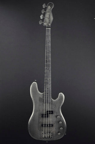 13229 Antique Silver Gator SteelCaster Bass