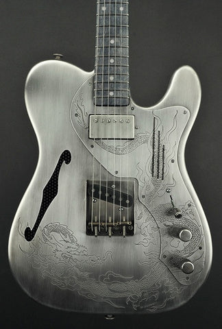 14004 Antique Silver Dragon Deluxe SteelCaster