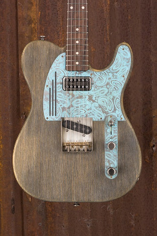 17139 Ocean Blue on Paisley Driftwood SteelGuardCaster