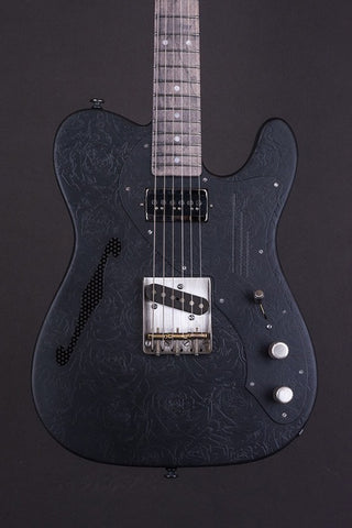 16040 Black on Roses Deluxe SteelCaster