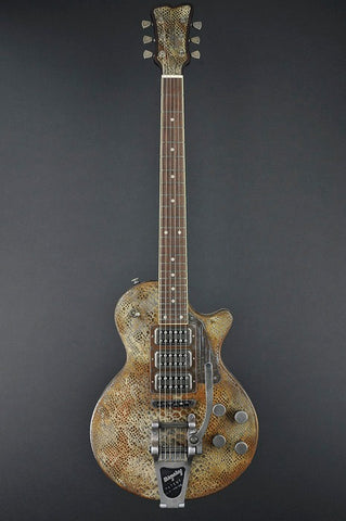 13053 Rust on Cream Snakeskin SteelDeville with B7 Bigsby