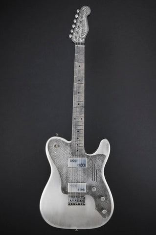 11225 Antique Silver Snakeskin Pickguard Deluxe SteelCaster