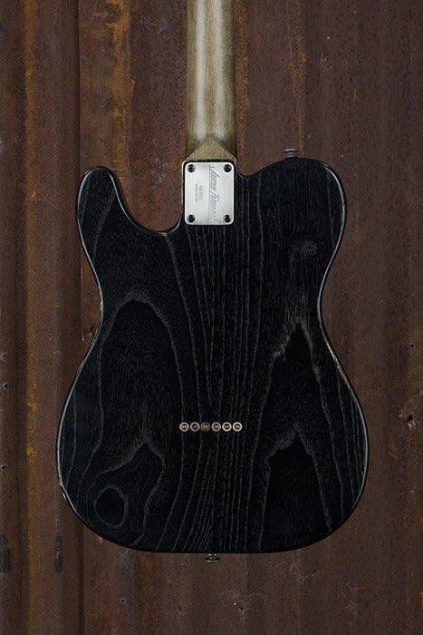 18013 Black on Antique Silver Snakeskin SteelTopCaster