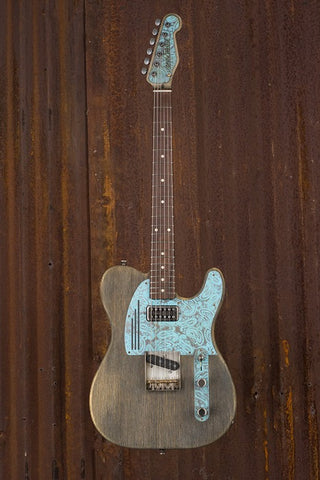17139 Ocean Blue on Paisley Driftwood SteelGuardCaster