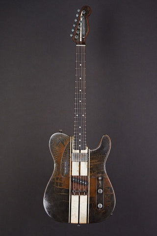 17027 Cream on Rust Racing Stripes SteelCaster