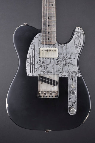 12208 Black on Steel Barbed Wire SteelCaster