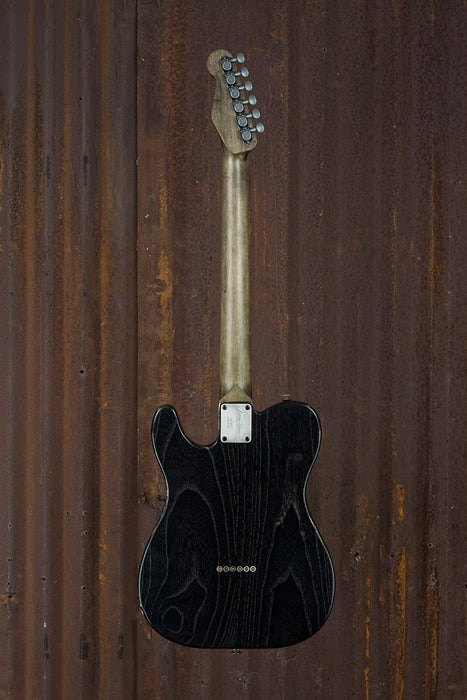 18013 Black on Antique Silver Snakeskin SteelTopCaster