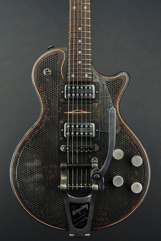 14035 Rust O Matic Pinstriped Holey SteelDeville with B7 Bigsby
