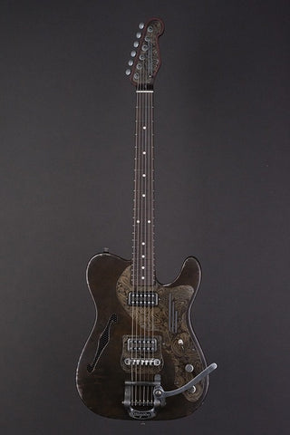 16027 Rust On Cream Paisley Deluxe SteelCaster