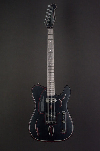 16119 Satin Black Pinstripe Steelcaster