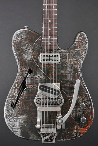 12240 Rust O Matic Gator Deluxe SteelCaster with B16 Bigsby