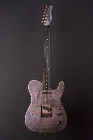 16029 Antique Copper Roses SteelCaster