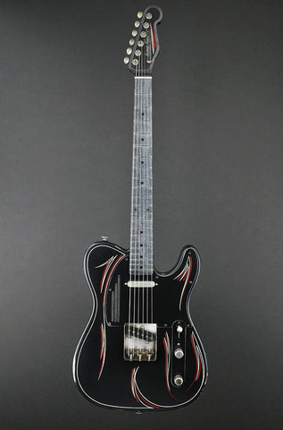 13027 Satin Black Pinstripe SteelCaster