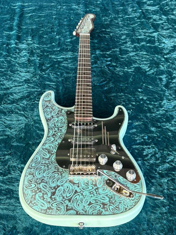 25082 Seafoam Green Paisley Steel O Matic