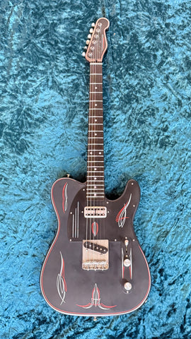 25085 Satin Black Pinstripe Steelcaster