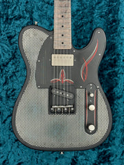 24032 Pinstriped Satin Black SteelCaster