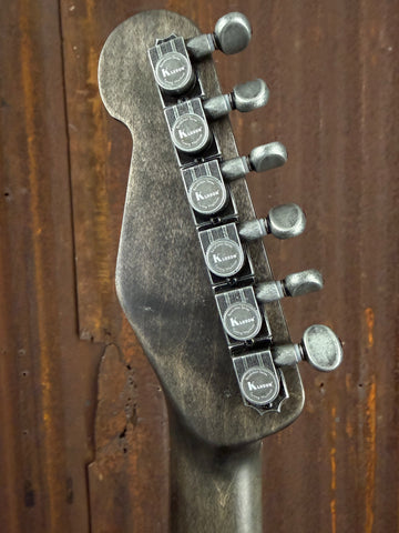 26054 Titanic Green Snake Skin Steeltopcaster