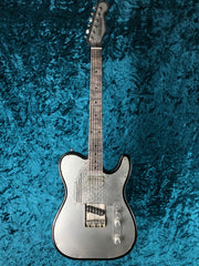 24057 Antique Silver Snakeskin SteelTopCaster