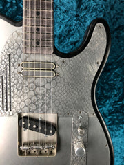 24057 Antique Silver Snakeskin SteelTopCaster