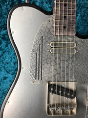 24057 Antique Silver Snakeskin SteelTopCaster