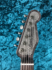 24057 Antique Silver Snakeskin SteelTopCaster