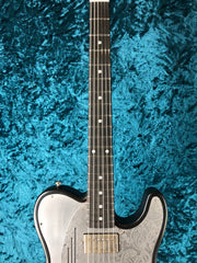 24052 Antique Silver Paisley SteelTopCaster