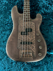 24084 African Engraved Antique Copper Steelcaster Bass