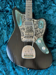 25021 Black Paisley Titanic Green SteelJag