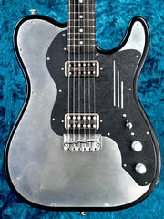 26031 Matt Black Paisley on Polished Steel Steeltopcaster