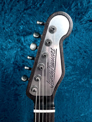 26031 Matt Black Paisley on Polished Steel Steeltopcaster