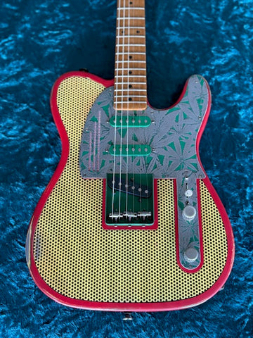25046 3 Tone Ganja engraved Steelcaster