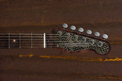 18023 Rust on Cream Snakeskin SteelCaster