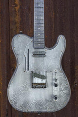 17113 Antique Silver Paisley SteelTopCaster