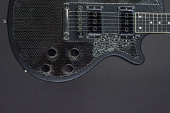 15119 Black Snakeskin Engraved on Shiny Nickel Holey SteelDeville