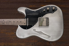 19056 Antique Silver Body on Black Pickguard Deluxe SteelCaster