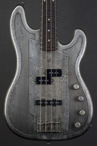 15118 Antique Silver Paisley SteelCaster Bass